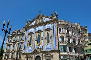 Tiled: Blue tile facade of the St. Anthony's Congregados