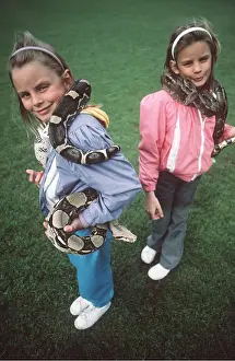 Owner: Boa Constrictor - two being held by children