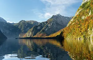 Gaudy: Boat excursion on lake Koenigssee during
