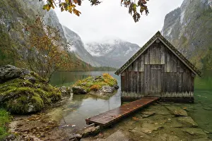 Boathouse: Boathouse on the Obersee, Berchtesgadener Land