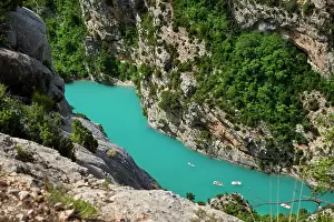 Gorges: Boating in Gorges du Verdon, Alpes de Haute
