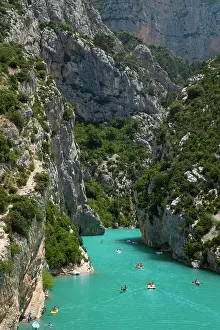 Gorges: Boating in Gorges du Verdon, Alpes de Haute