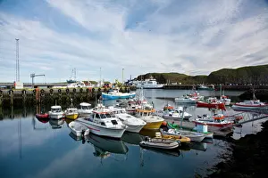 Dock: Boats in the harbor at Stykkisholmur on