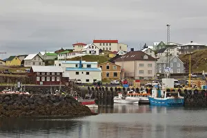 Moored: Boats in harbor, Stykkisholmur, Iceland