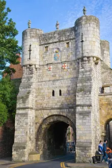 Arches: Bootham Bar, gate, York, Yorkshire, England, United