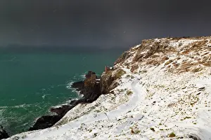Botallack: Botallack - snowing
