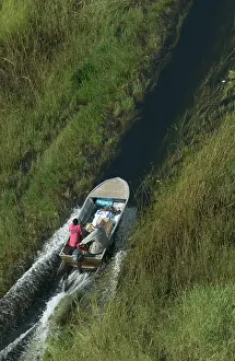 Hayden Oake: Botswana - Outboard motor Boat - Aerial view