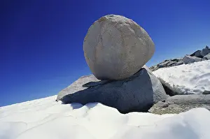Balanced: Boulder near Mono Lake