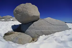 Balanced: Boulder near Mono Lake
