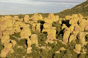Chiricahua: Boulders of rock in the Chiricahua Mountains