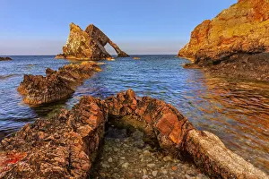 130319: Bow Fiddle Rock - natural sea arch made of quarzite