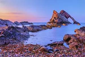 130319: Bow Fiddle Rock - natural sea arch made of quarzite
