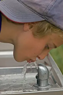 Fountains: Boy 11 - Drinking from water fountain