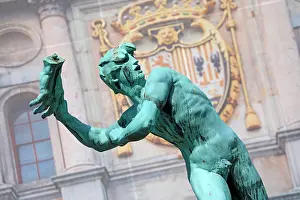 Antwerp: The Brabo Fountain in the Grote Markt in Antwerp, Belgium