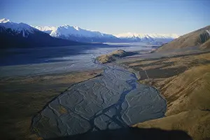 Channels: Braided River in New Zealand