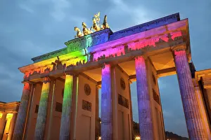 Landmarks: Brandenburg Gate during The Festival of Lights