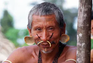 Peoples: BRAZIL - MATIS INDIAN, 'Jaguar peopleI, decorate