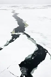 Icebreaker: Breaking the Ice at the bow of Expedition Ship