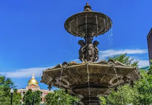 Famous: Brewer Fountain, Boston Common, State House, Boston