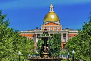 Famous: Brewer Fountain, Boston Common, State House, Boston