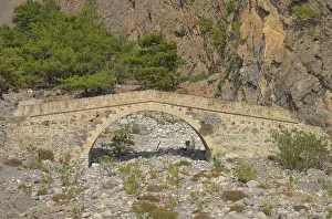 Crete: Bridge, Agia Roumeli, Crete, Greece, Europe