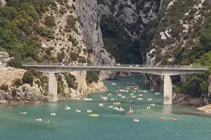 Gorges: The bridge at the Lac de Sainte-Croix, Gorges du