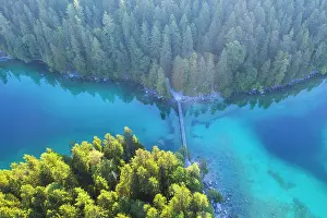 200819: Bridge between Untersee and Eibsee lake, near Grainau