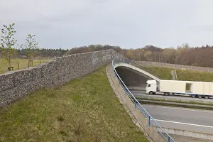 Freeway: Bridge for use by game over a freeway - Germany