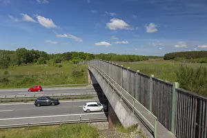 Freeway: Bridge for use by game over a freeway - Germany