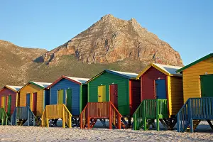 Huts: Brightly colored beach huts at Sunrise Beach