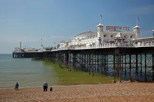 Sussex: Brighton Pier (c. 1899), Brighton, East Sussex