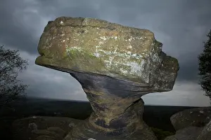Balancing: Brimham Rocks, near Harrogate, Yorkshire