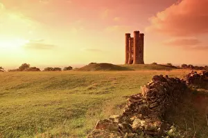 Broadway: Broadway Tower - at sunset