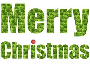 Sprouts: Brussel Sprouts - with cranberry spelling Merry Christmas