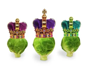 Sprouts: Brussels Sprouts - with crowns - We Three Kings