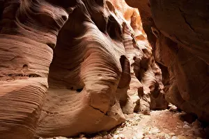 Paria: Buckskin gulch - slot canyon in sandstone. In Paria