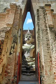 Statue: Buddha Statue at Wat Si Chum Temple, Sukhothai, Thailand