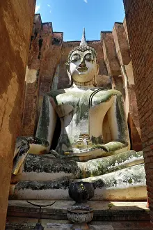 Statue: Buddha Statue at Wat Si Chum Temple, Sukhothai, Thailand