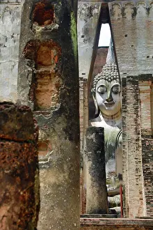 Statue: Buddha Statue at Wat Si Chum Temple, Sukhothai, Thailand