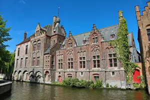 Canals: Buildings along the canals, Bruges, Belgium