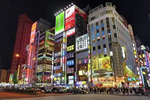 Signs: Buildings in the Kabukicho area of Shinjuku, Tokyo, Japan