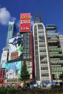 Paul Brown: Buildings along the skyline of Kabukicho in Shinjuku, Tokyo