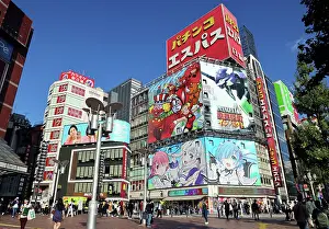 Paul Brown: Buildings along the skyline of Kabukicho in Shinjuku, Tokyo