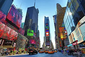 Times: Buildings in Times Square, New York. America Paul Brown