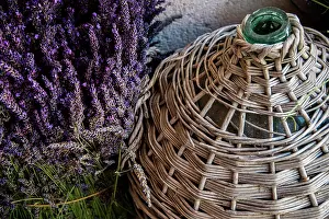 Lavandula: Bunch of Lavender and bottle