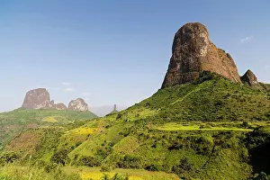 Buttes: The buttes of Mulit near Semien Mountains