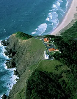 Byron: Byron Bay lighthouse - aerial