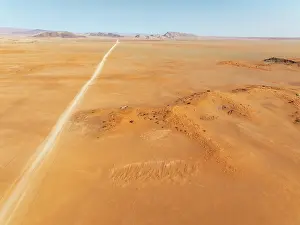 Dune: The C14 gravel road at the edge of the Namib Desert