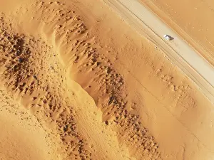 Vehicle: The C14 gravel road at the edge of the Namib Desert