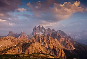 Dolomite: The Cadini di Misurina massif, from the Tre Cime